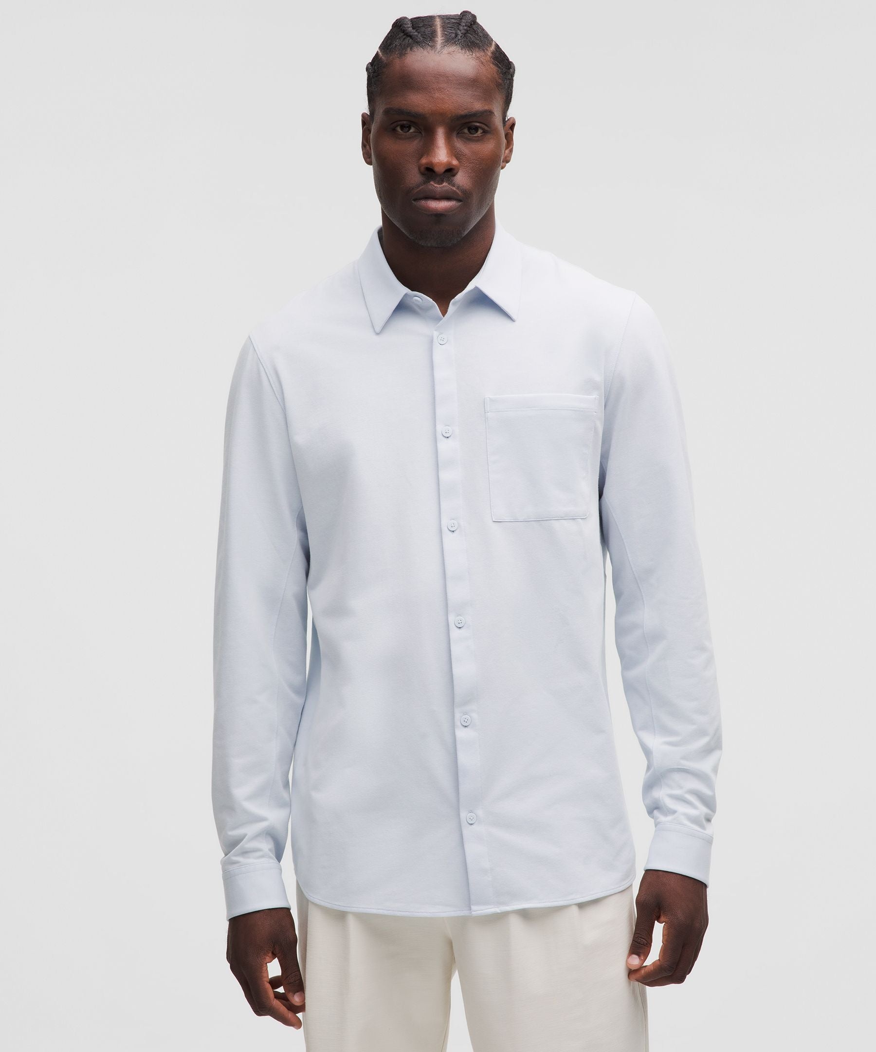 Lululemon Commission Long-Sleeve Shirt *Pocket White/Starch Blue