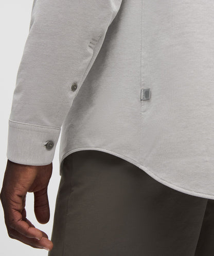 Lululemon Commission Long-Sleeve Shirt *Pocket White/Grey Sage