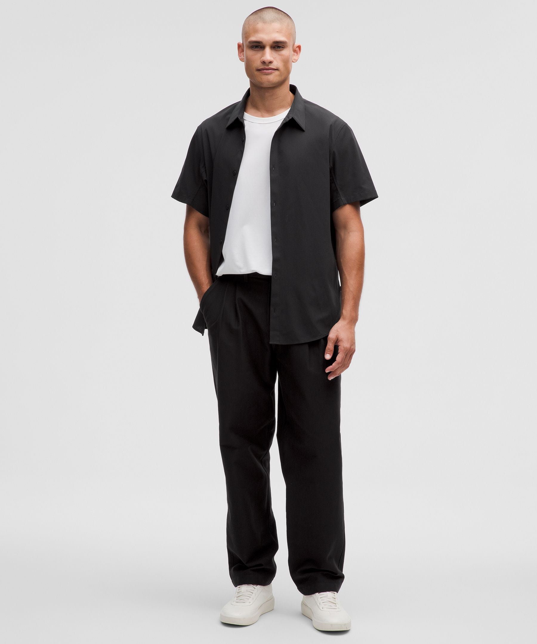 Lululemon Airing Easy Short-Sleeve Shirt Black