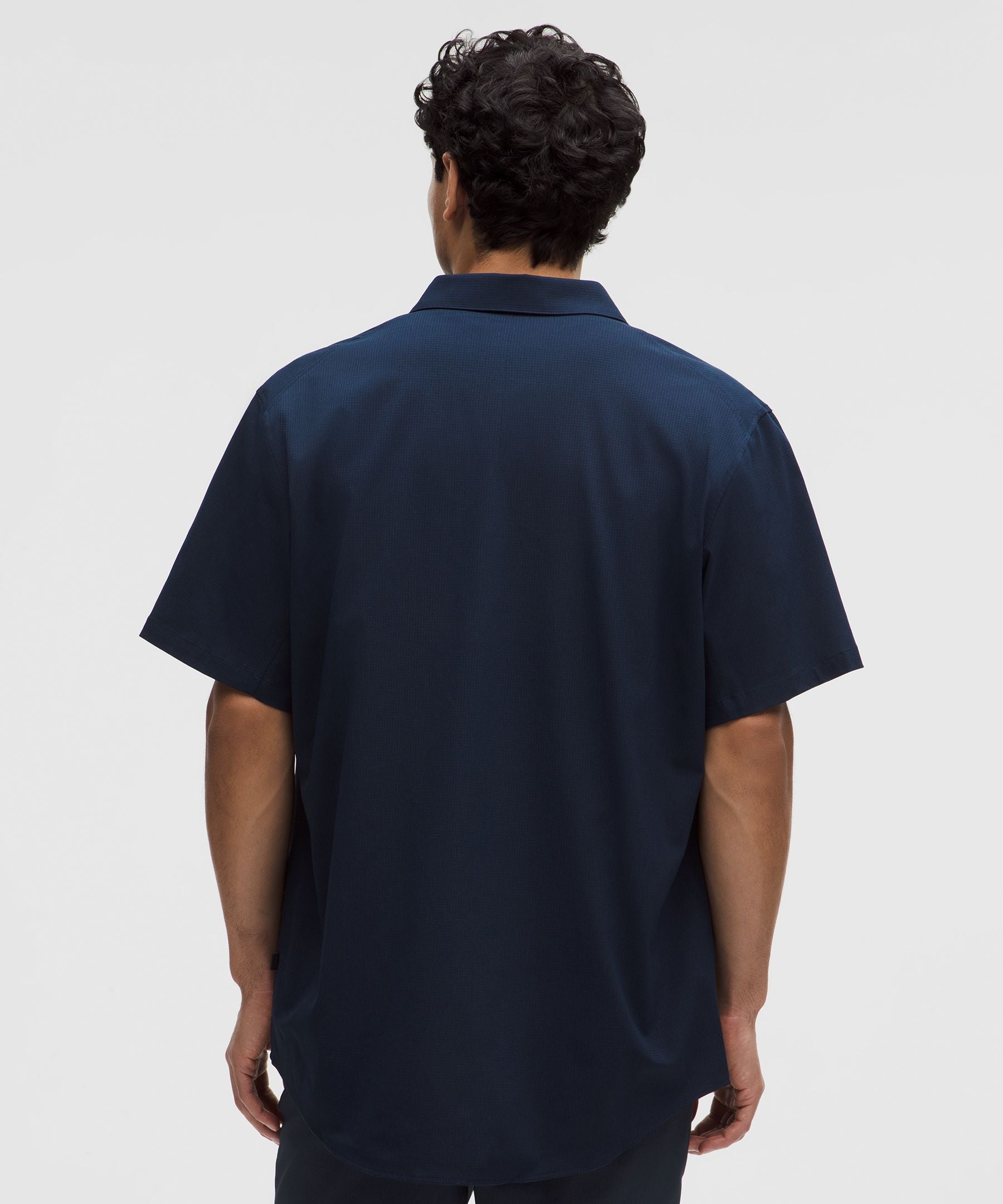 Lululemon Airing Easy Short-Sleeve Shirt True Navy