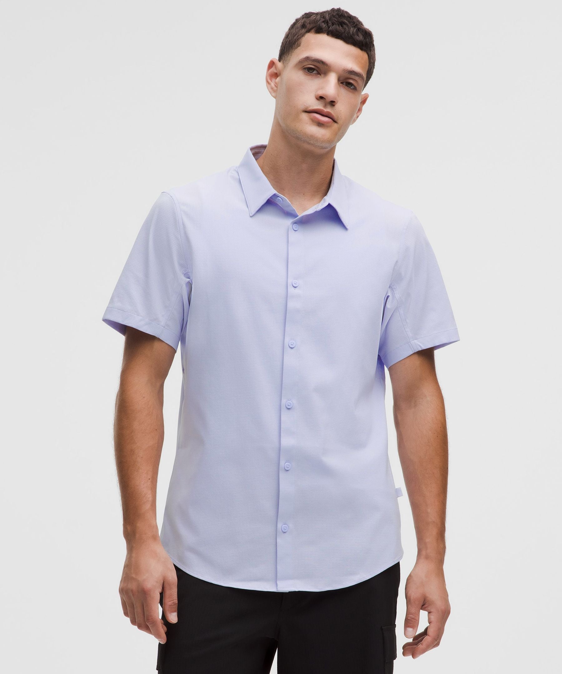 Lululemon Airing Easy Short-Sleeve Shirt Serene Blue
