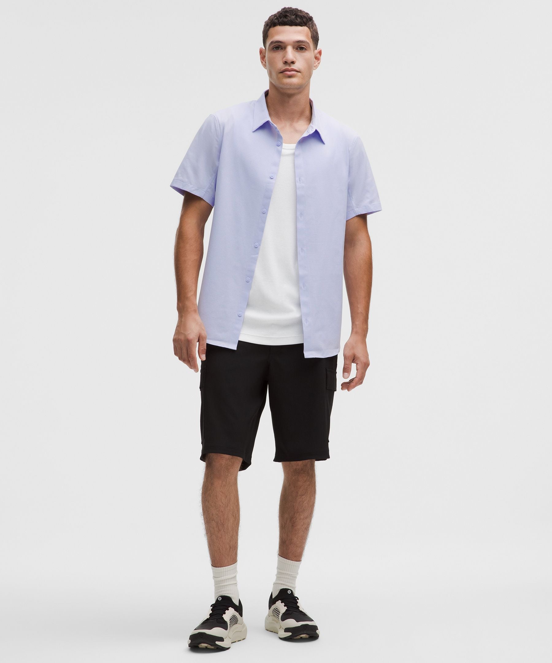 Lululemon Airing Easy Short-Sleeve Shirt Serene Blue