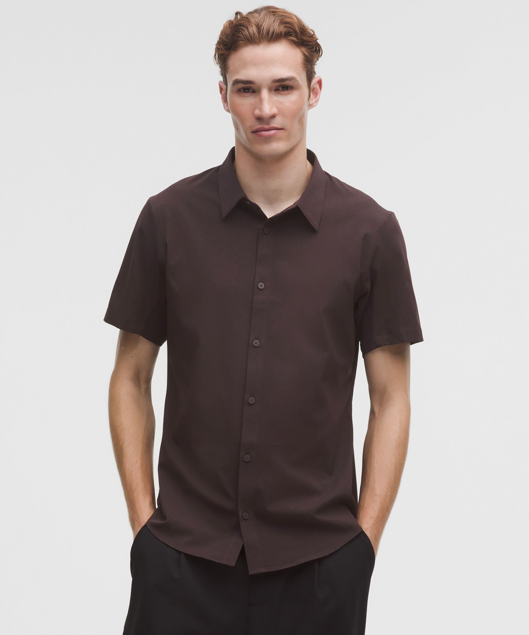 Lululemon Airing Easy Short-Sleeve Shirt Sequoia