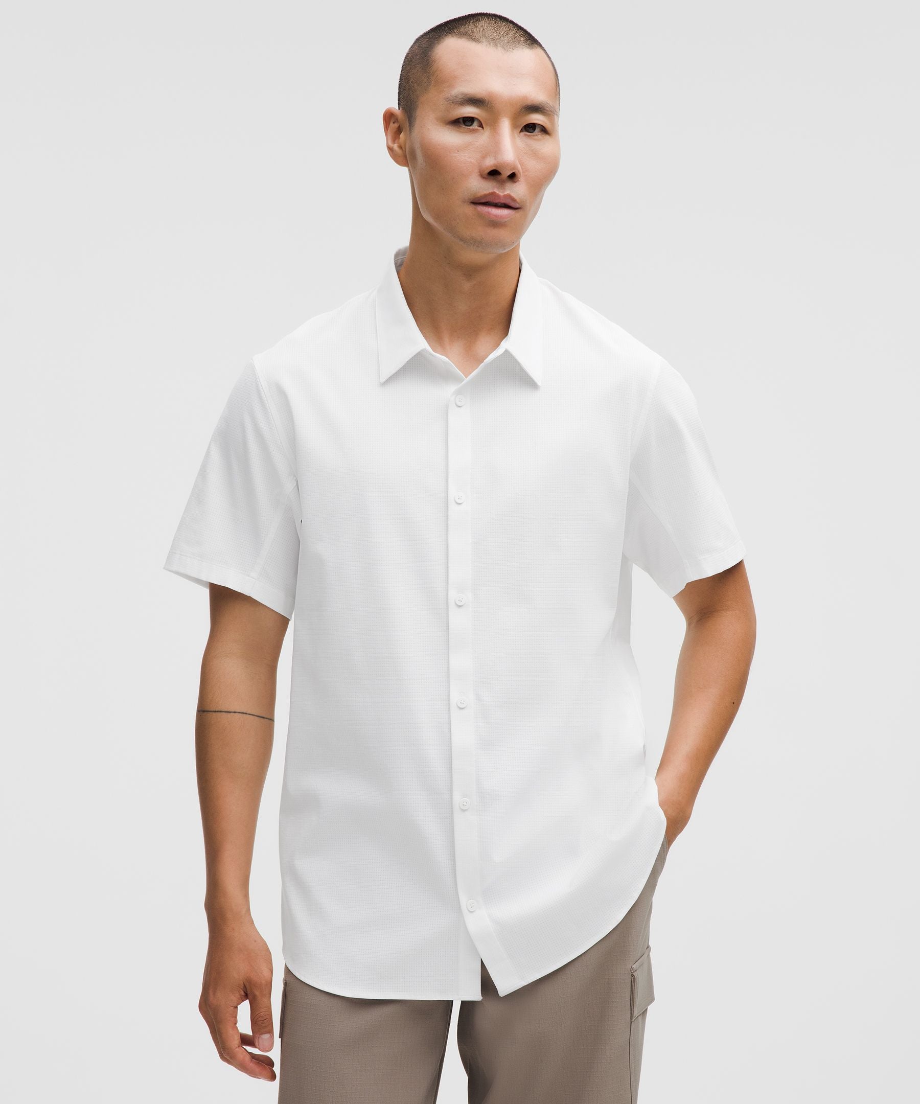 Lululemon Airing Easy Short-Sleeve Shirt Bright White