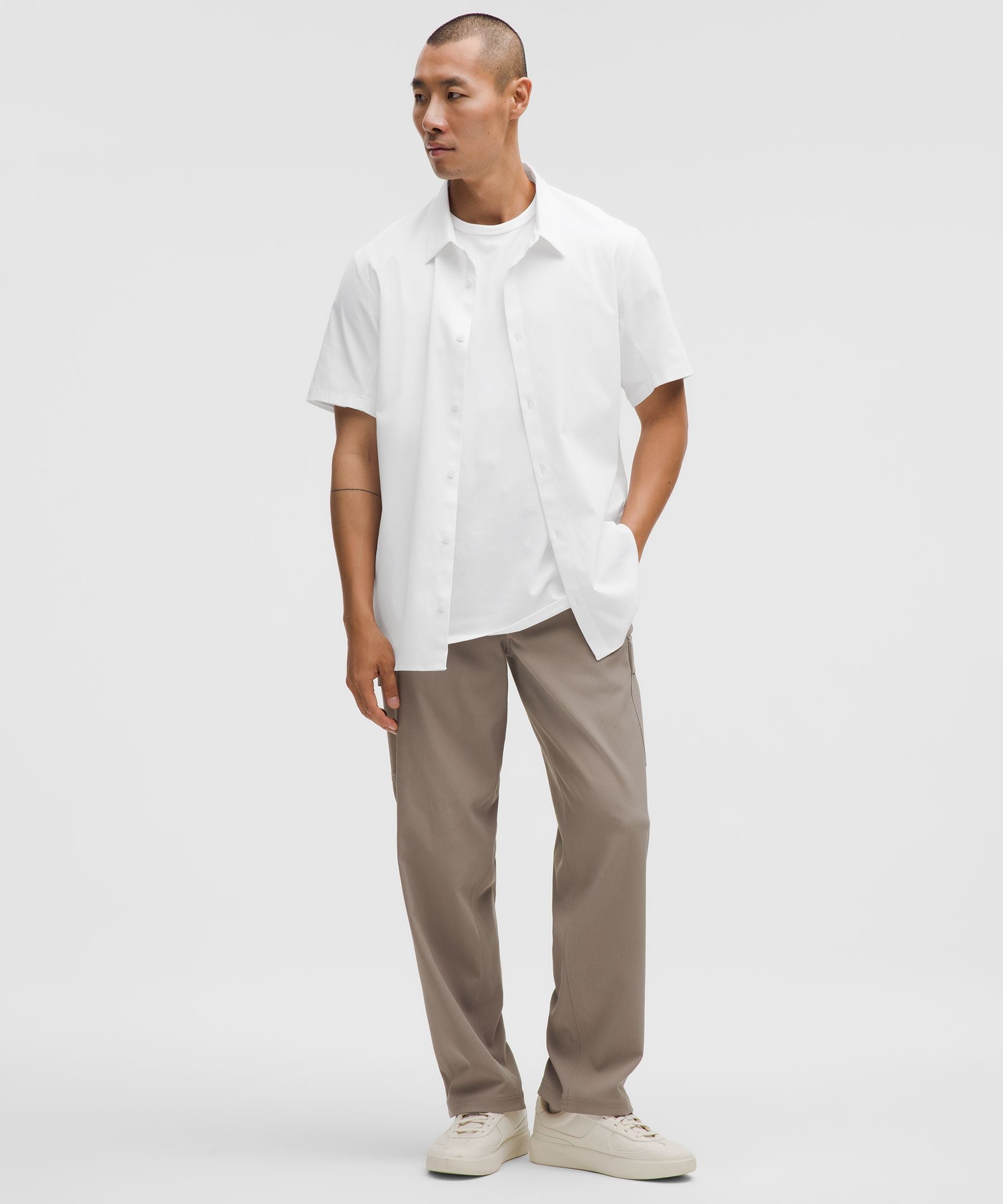 Lululemon Airing Easy Short-Sleeve Shirt Bright White