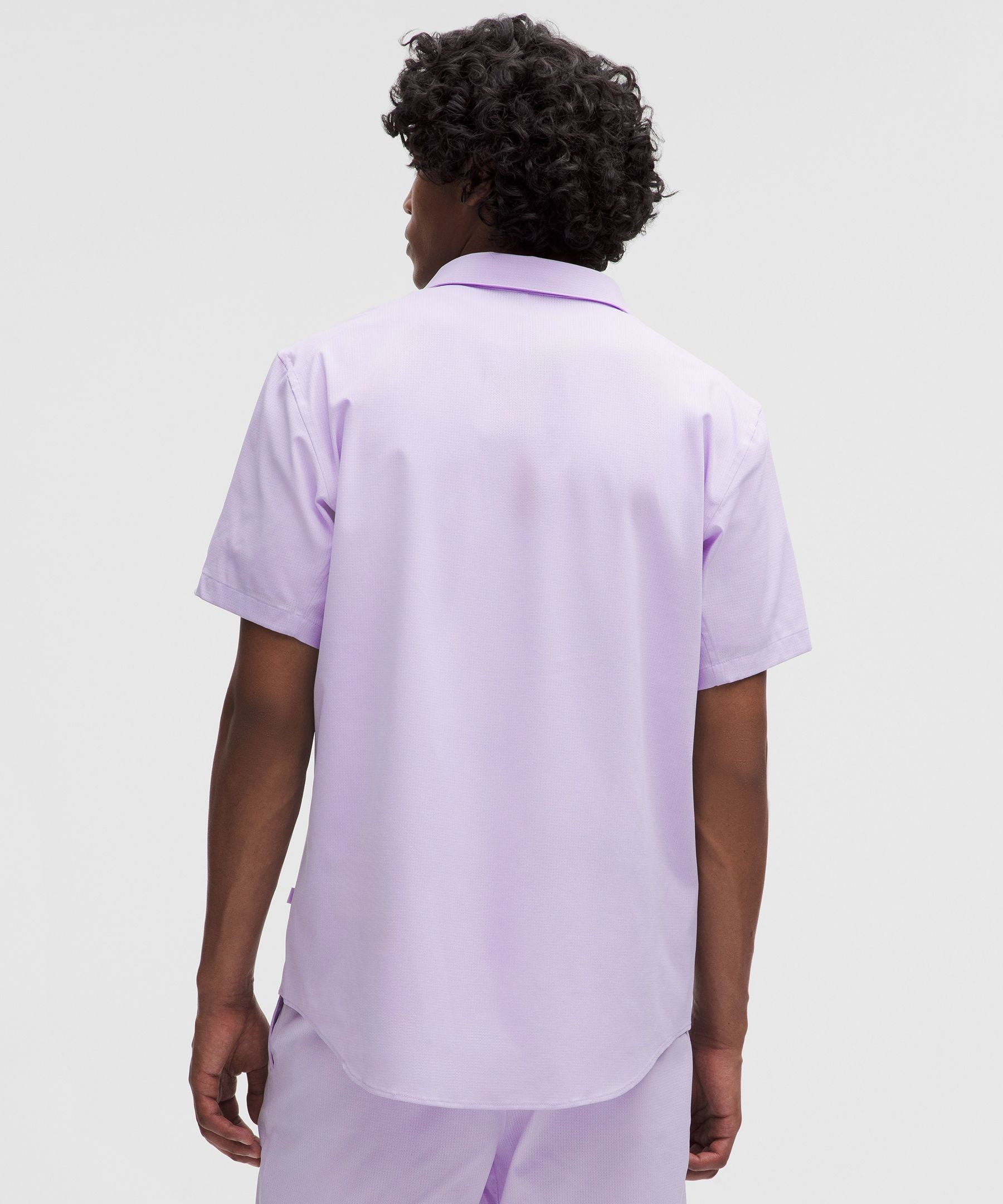 Lululemon Airing Easy Short-Sleeve Shirt Lavender Frost