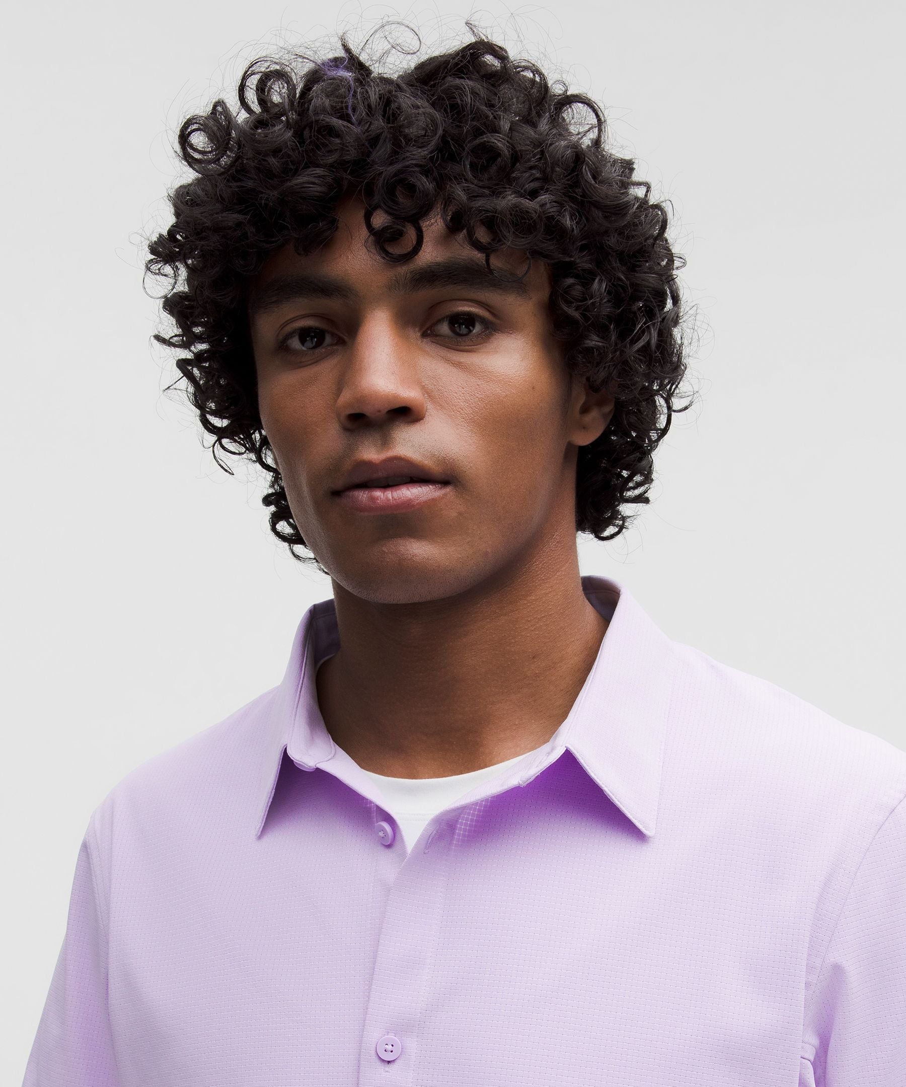 Lululemon Airing Easy Short-Sleeve Shirt Lavender Frost