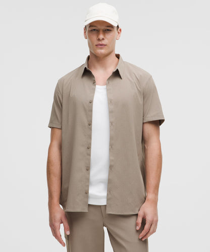 Lululemon Airing Easy Short-Sleeve Shirt Warm Ash Grey