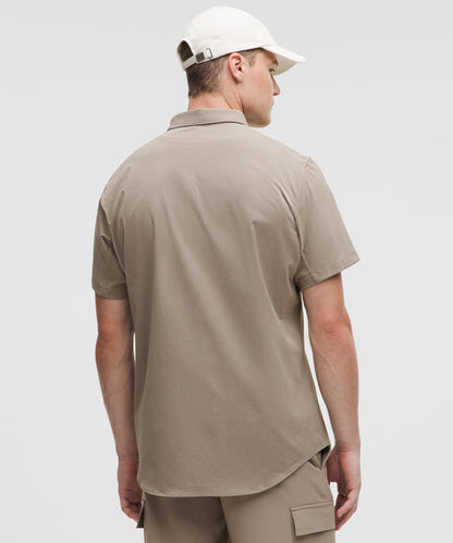 Lululemon Airing Easy Short-Sleeve Shirt Warm Ash Grey