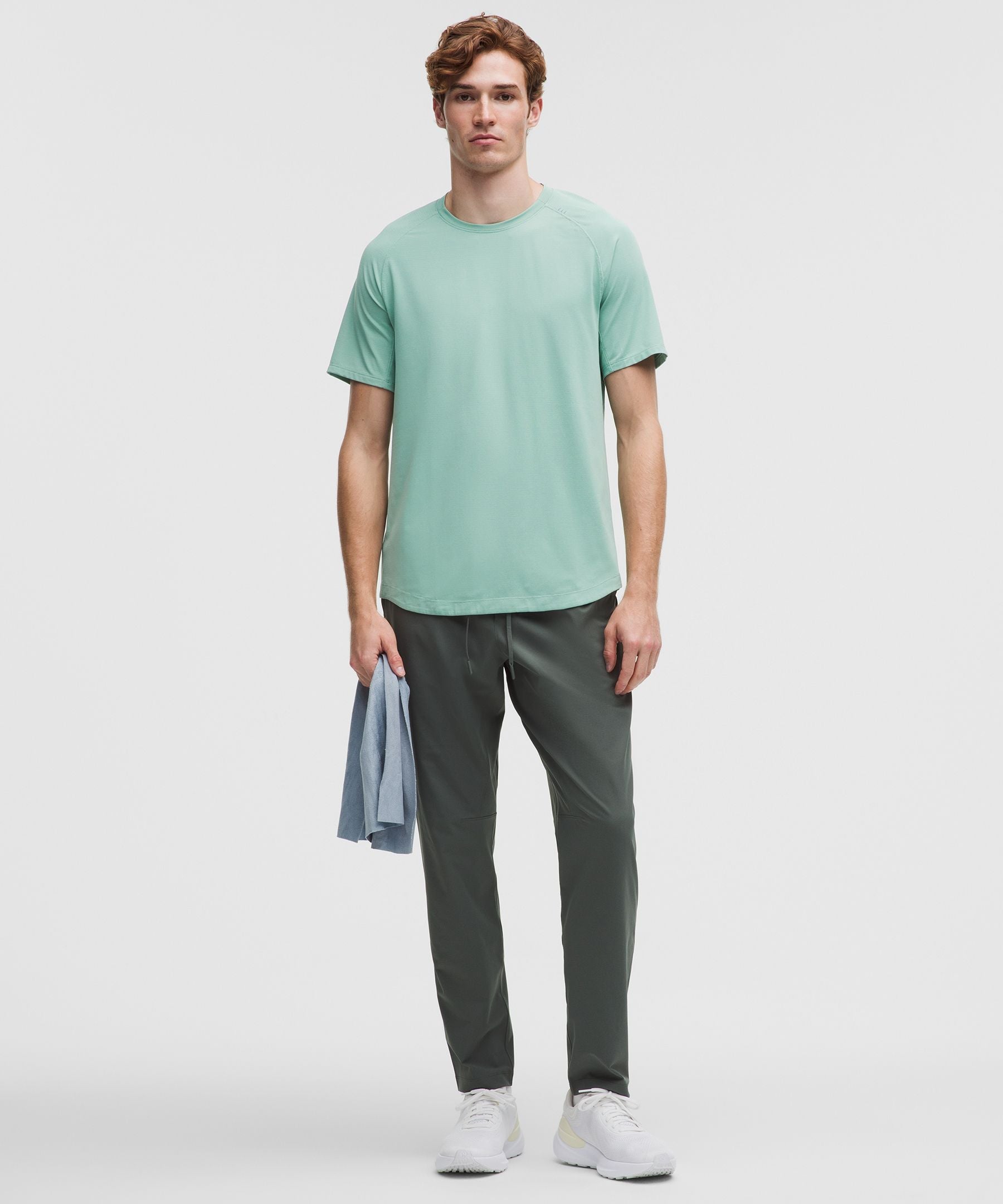 Lululemon License to Train Short-Sleeve Shirt Sea Water