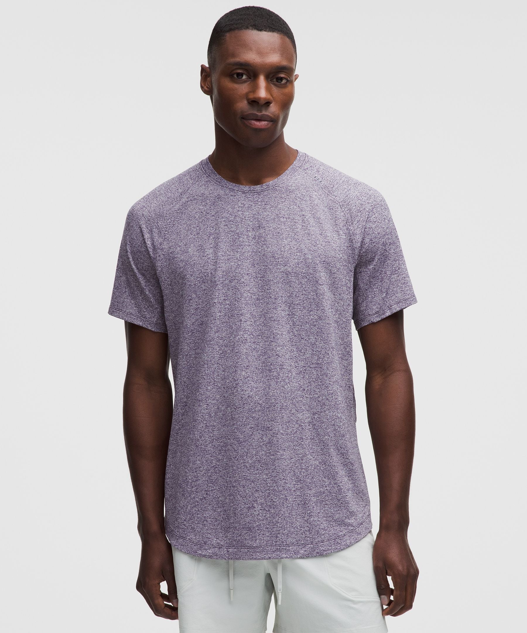 Lululemon License to Train Short-Sleeve Shirt Heathered Dark Court Purple