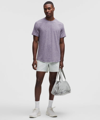 Lululemon License to Train Short-Sleeve Shirt Heathered Dark Court Purple