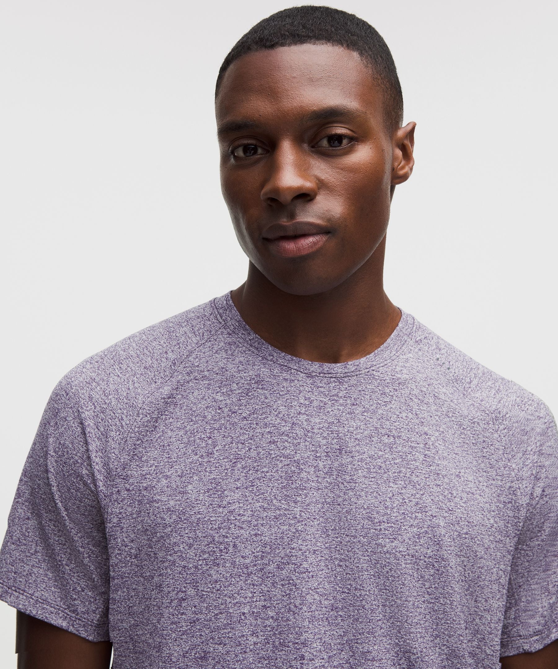 Lululemon License to Train Short-Sleeve Shirt Heathered Dark Court Purple
