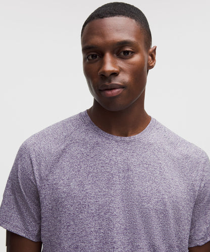 Lululemon License to Train Short-Sleeve Shirt Heathered Dark Court Purple