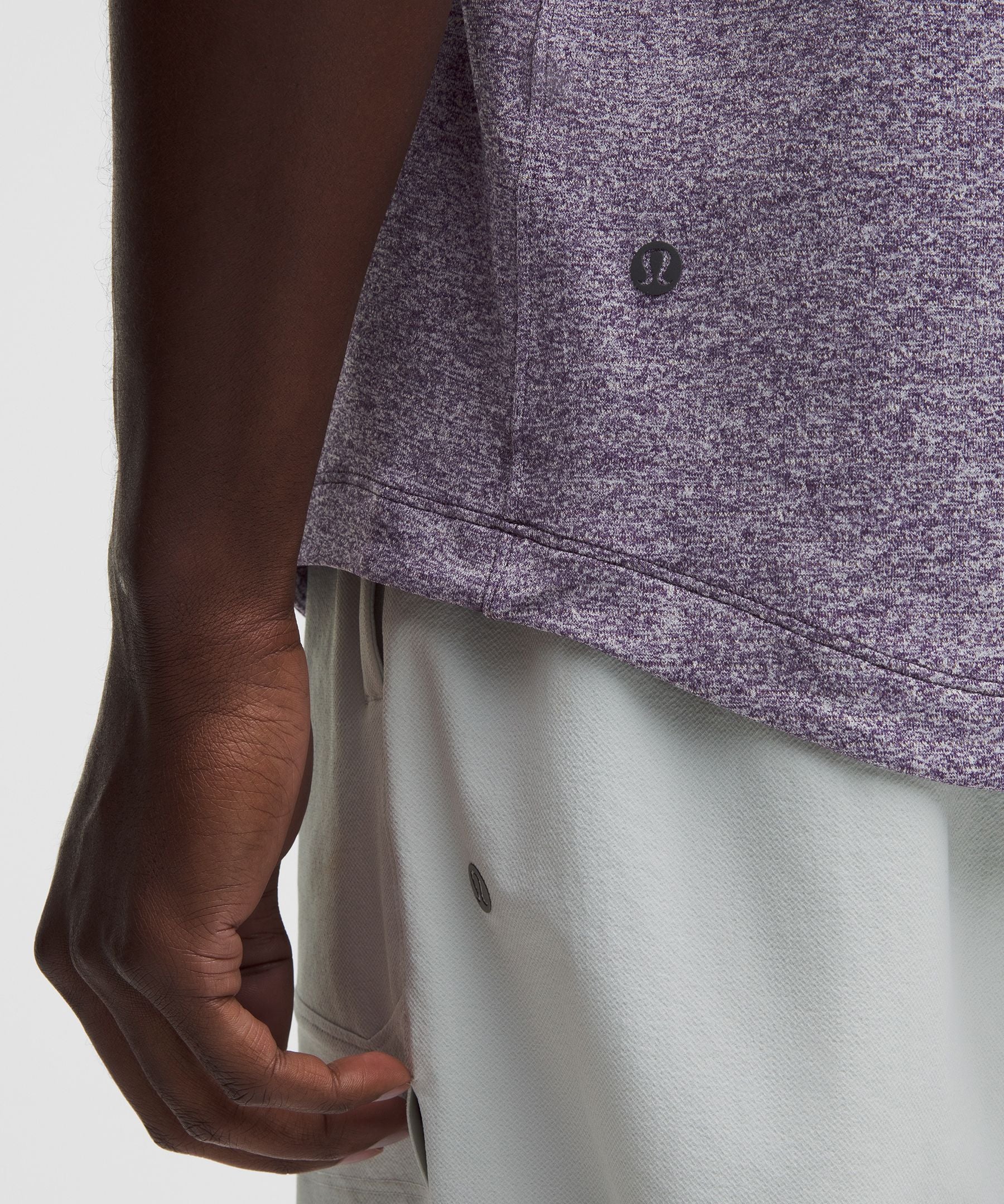 Lululemon License to Train Short-Sleeve Shirt Heathered Dark Court Purple