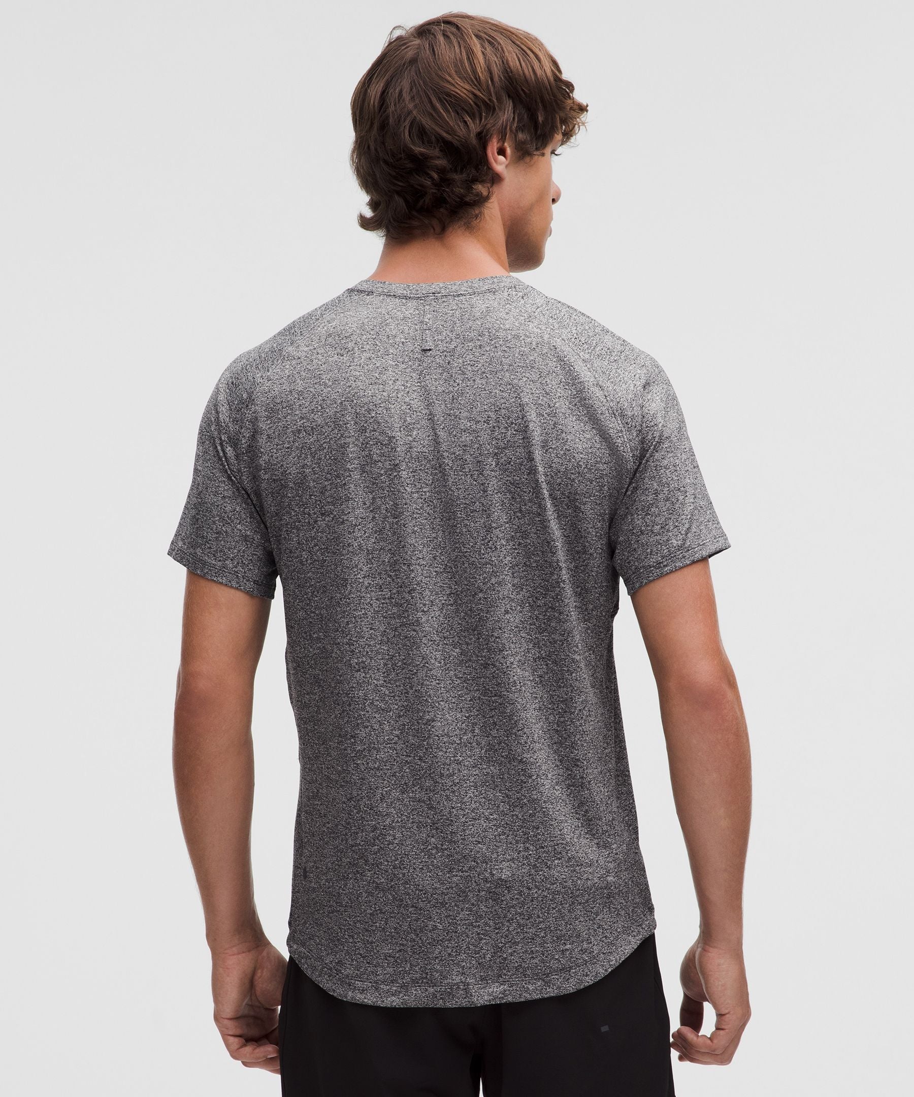 Lululemon License to Train Short-Sleeve Shirt Heathered Black