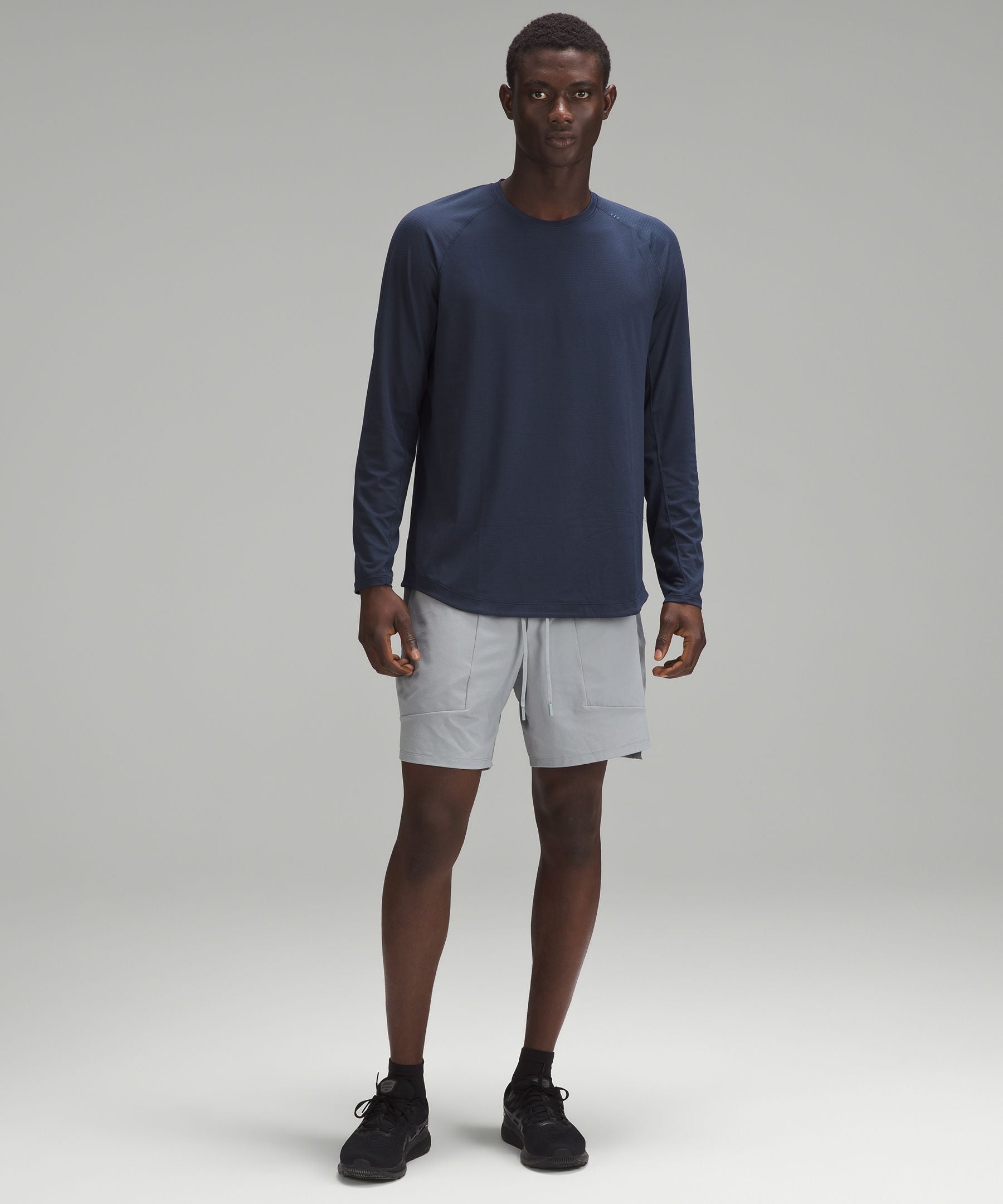 Lululemon License to Train Long-Sleeve Shirt True Navy
