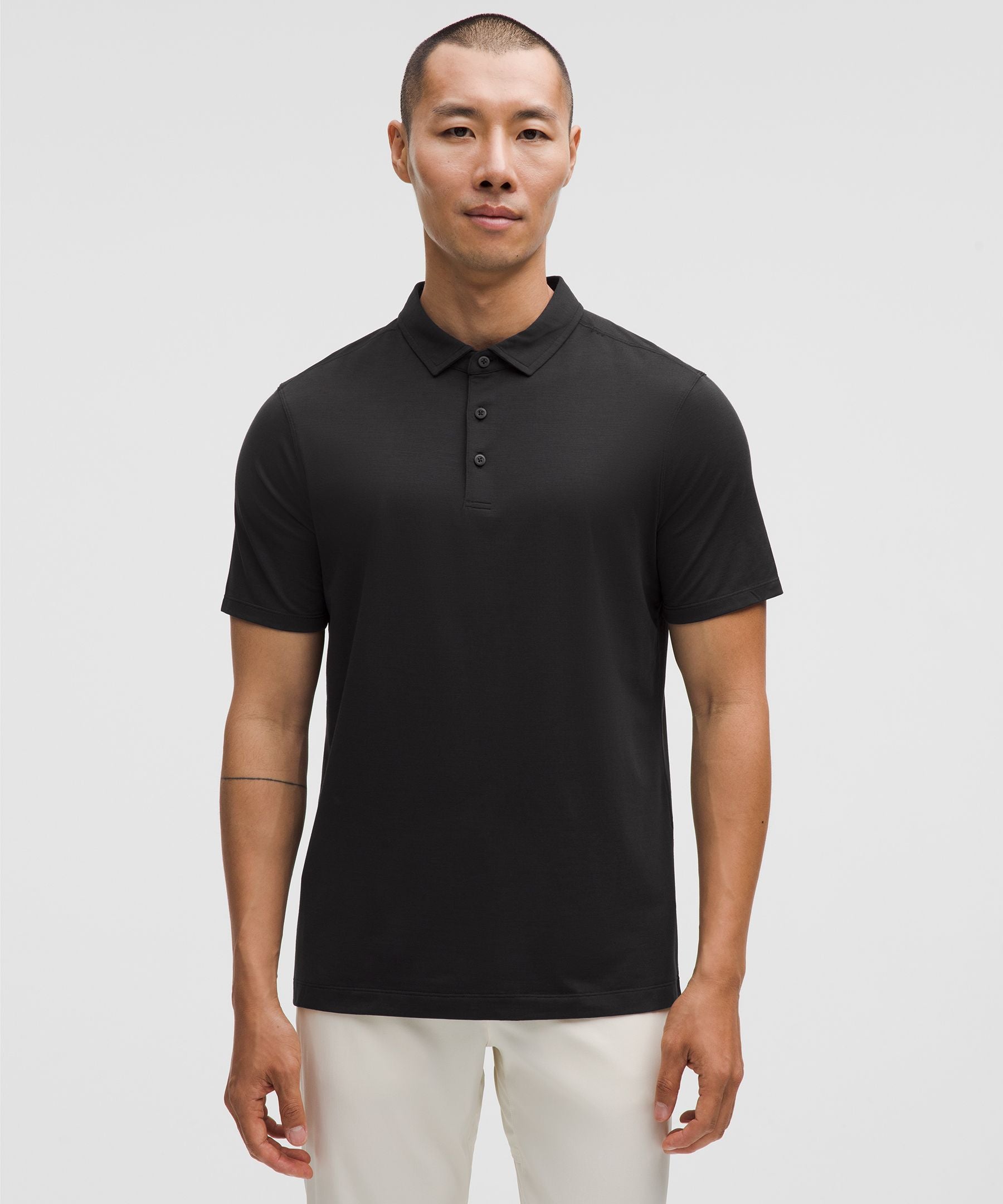 Lululemon Evolution Short-Sleeve Polo Shirt Black