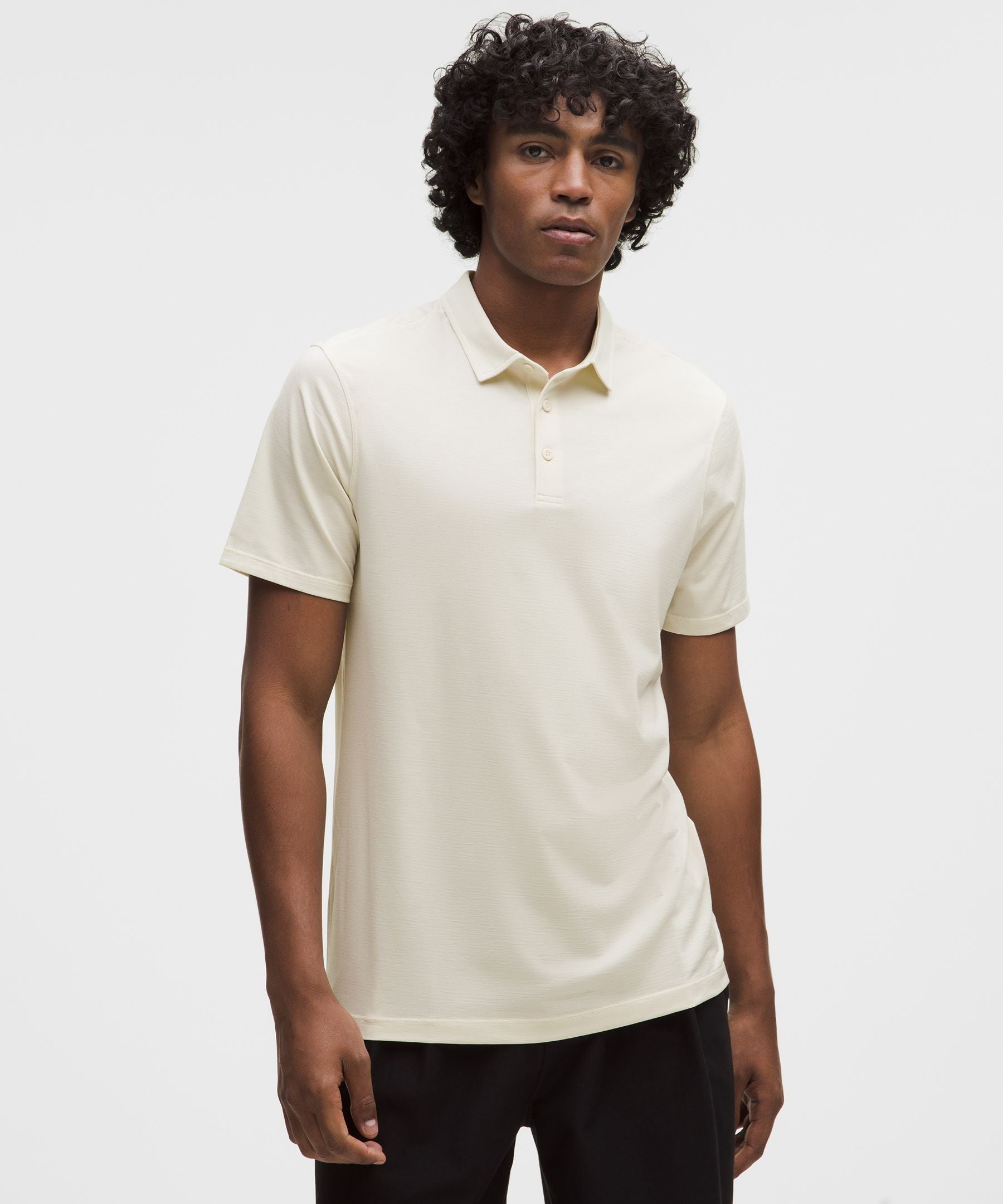 Lululemon Evolution Short-Sleeve Polo Shirt Light Ivory