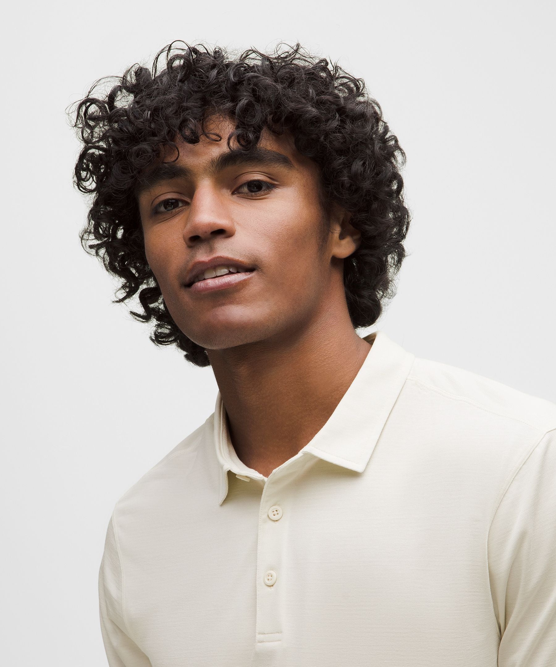 Lululemon Evolution Short-Sleeve Polo Shirt Light Ivory