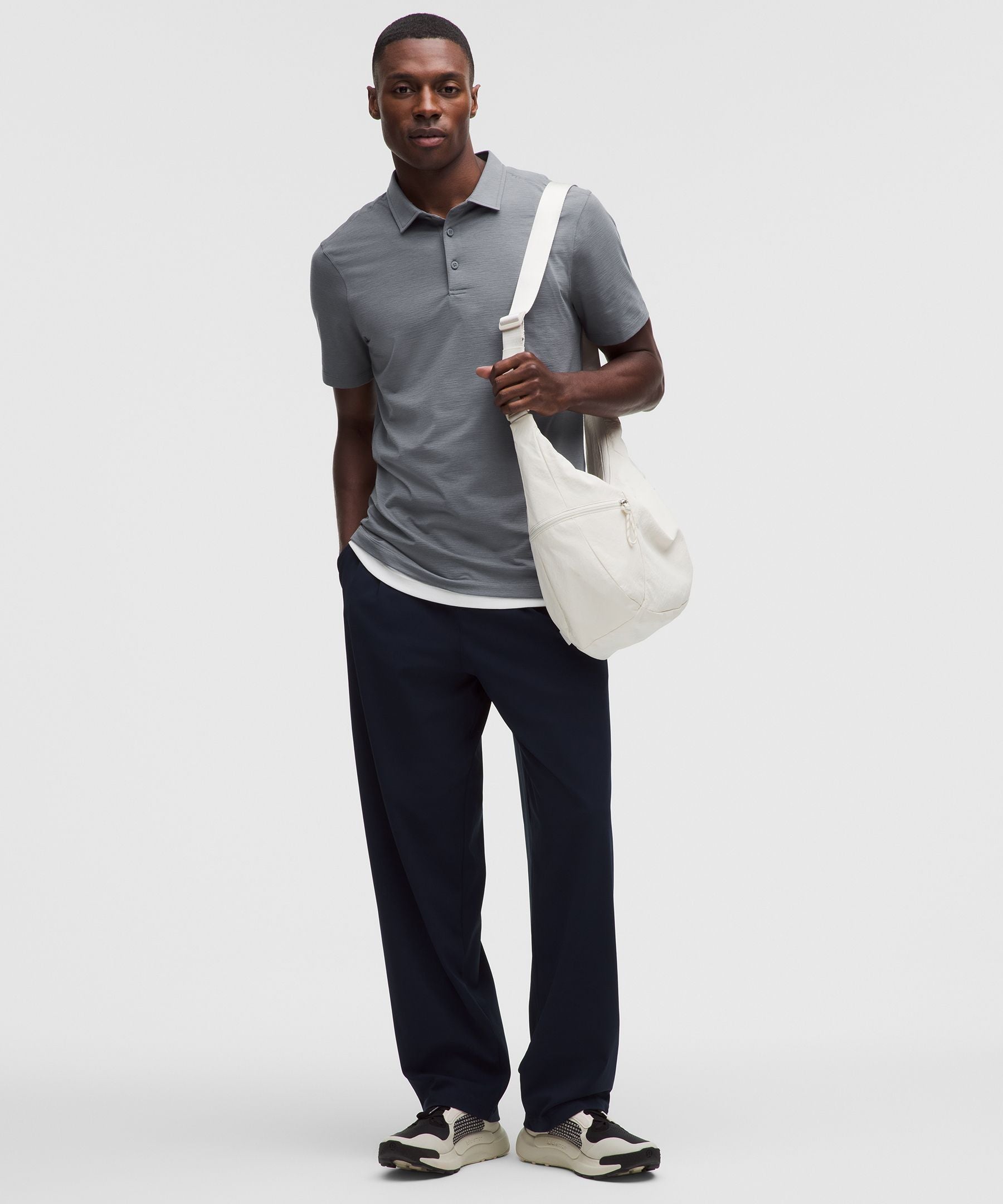Lululemon Evolution Short-Sleeve Polo Shirt Solar Grey