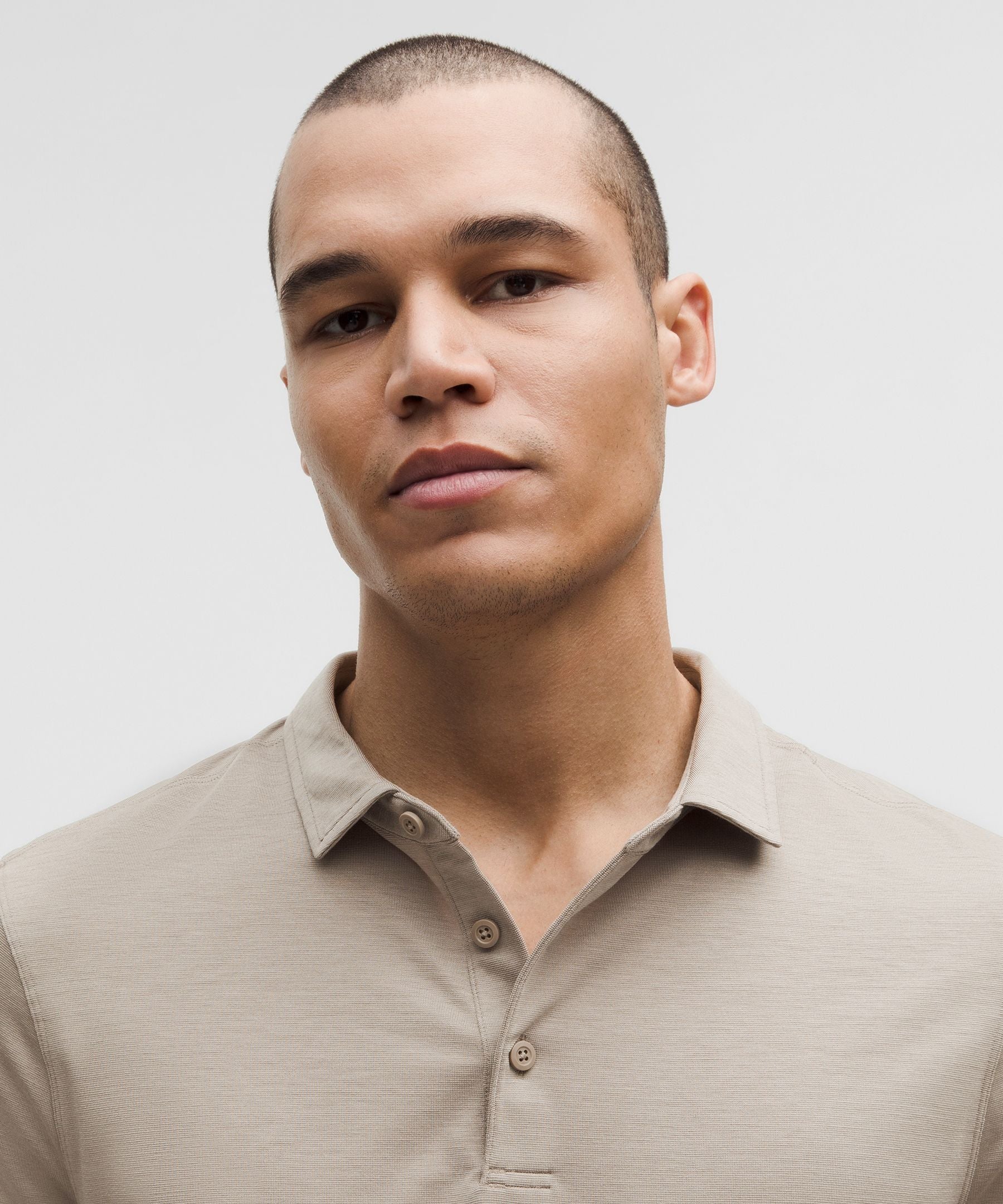 Lululemon Evolution Short-Sleeve Polo Shirt Warm Ash Grey