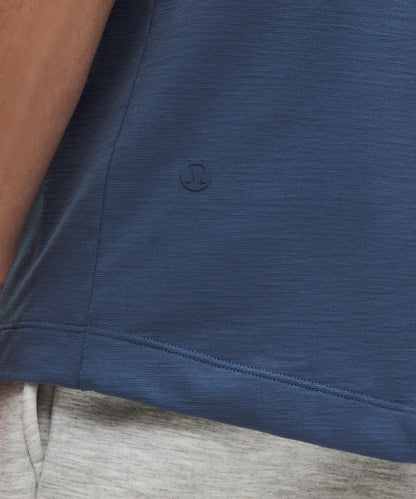 Lululemon Evolution Short-Sleeve Polo Shirt Blue Twill