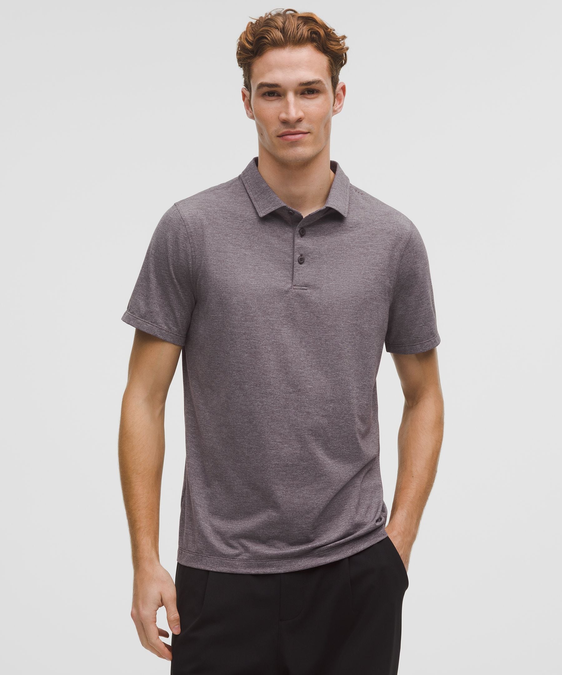 Lululemon Evolution Short-Sleeve Polo Shirt Heathered Sequoia