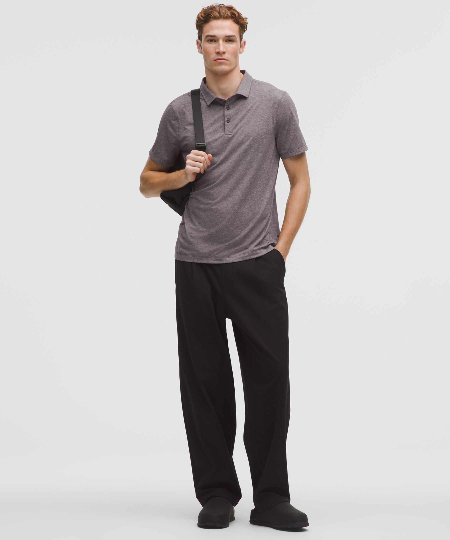 Lululemon Evolution Short-Sleeve Polo Shirt Heathered Sequoia