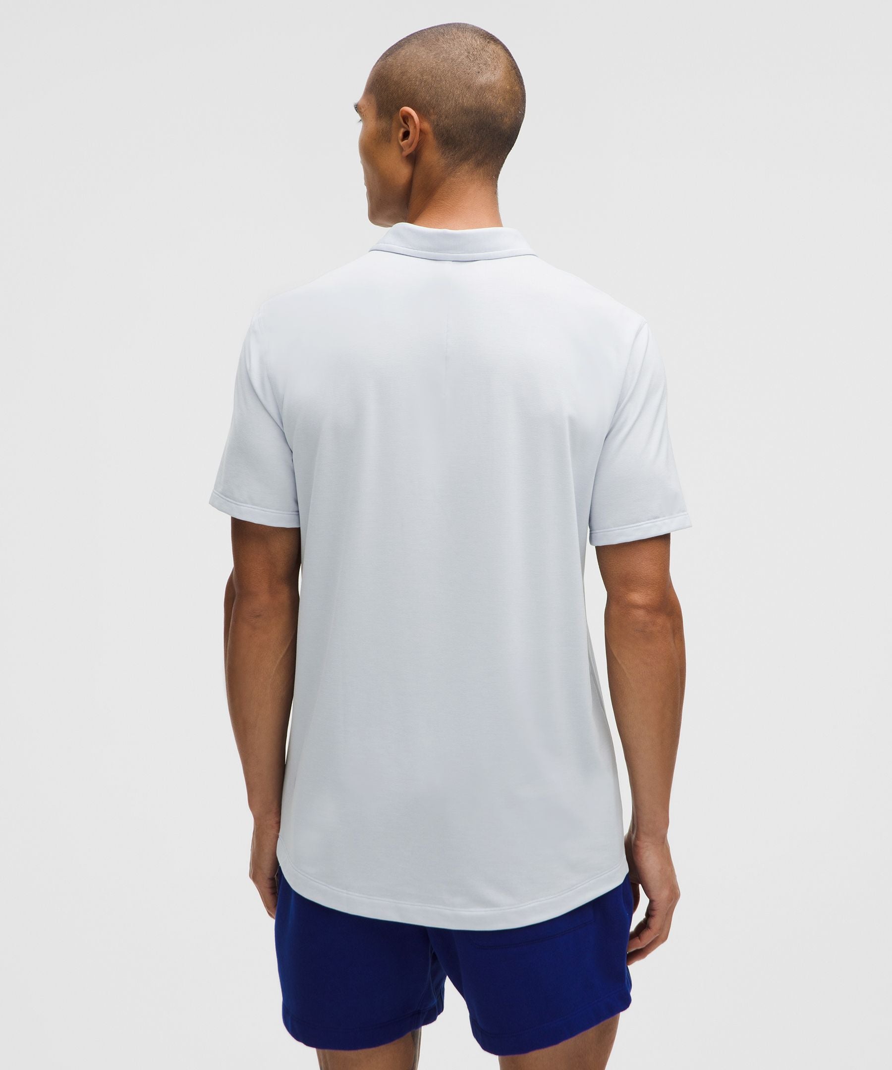 Lululemon Evolution Short-Sleeve Polo Shirt Heathered Starch Blue