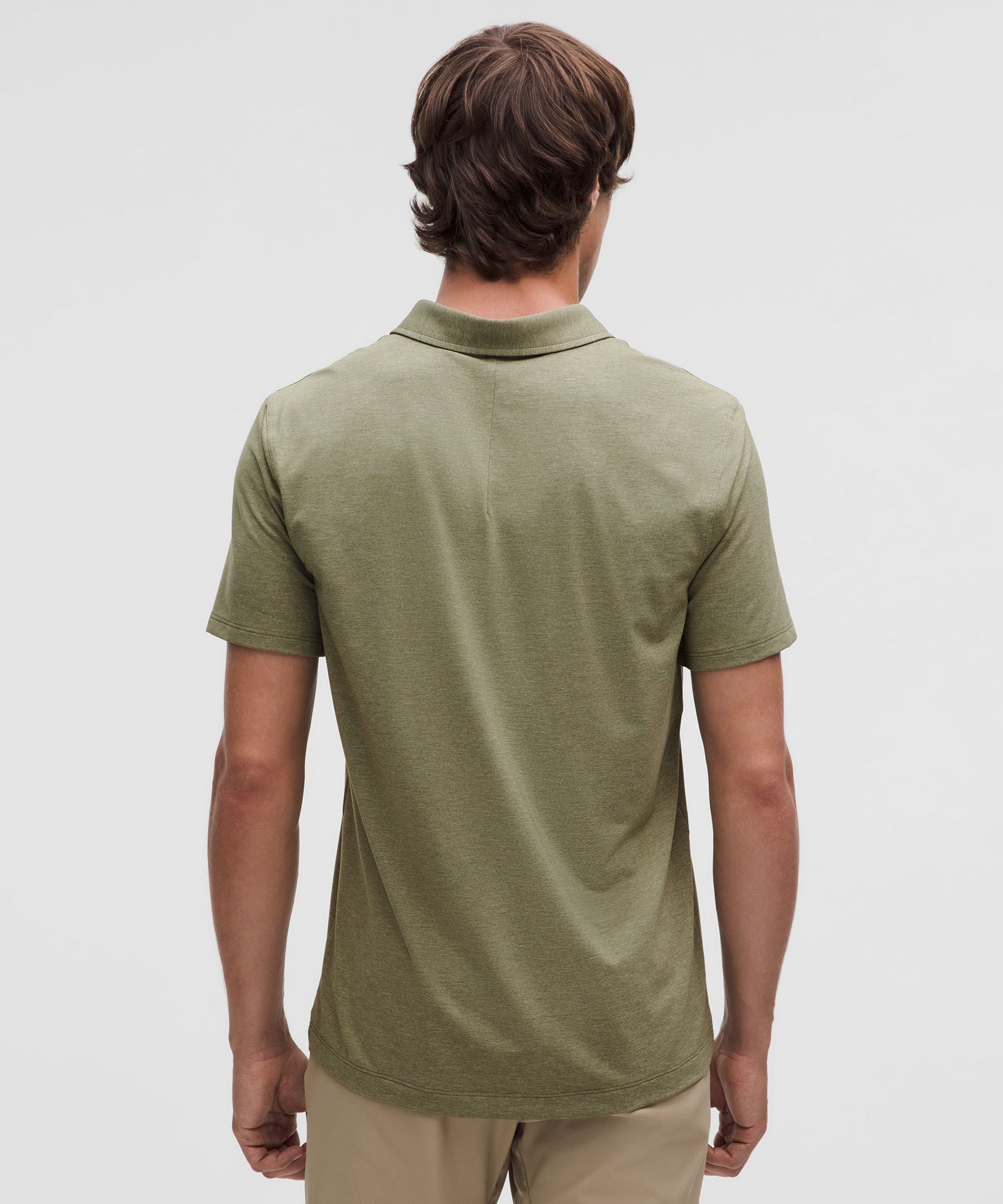 Lululemon Evolution Short-Sleeve Polo Shirt Heathered Bay Leaf