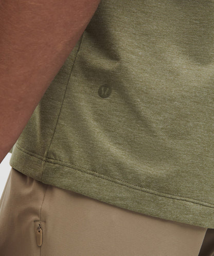 Lululemon Evolution Short-Sleeve Polo Shirt Heathered Bay Leaf