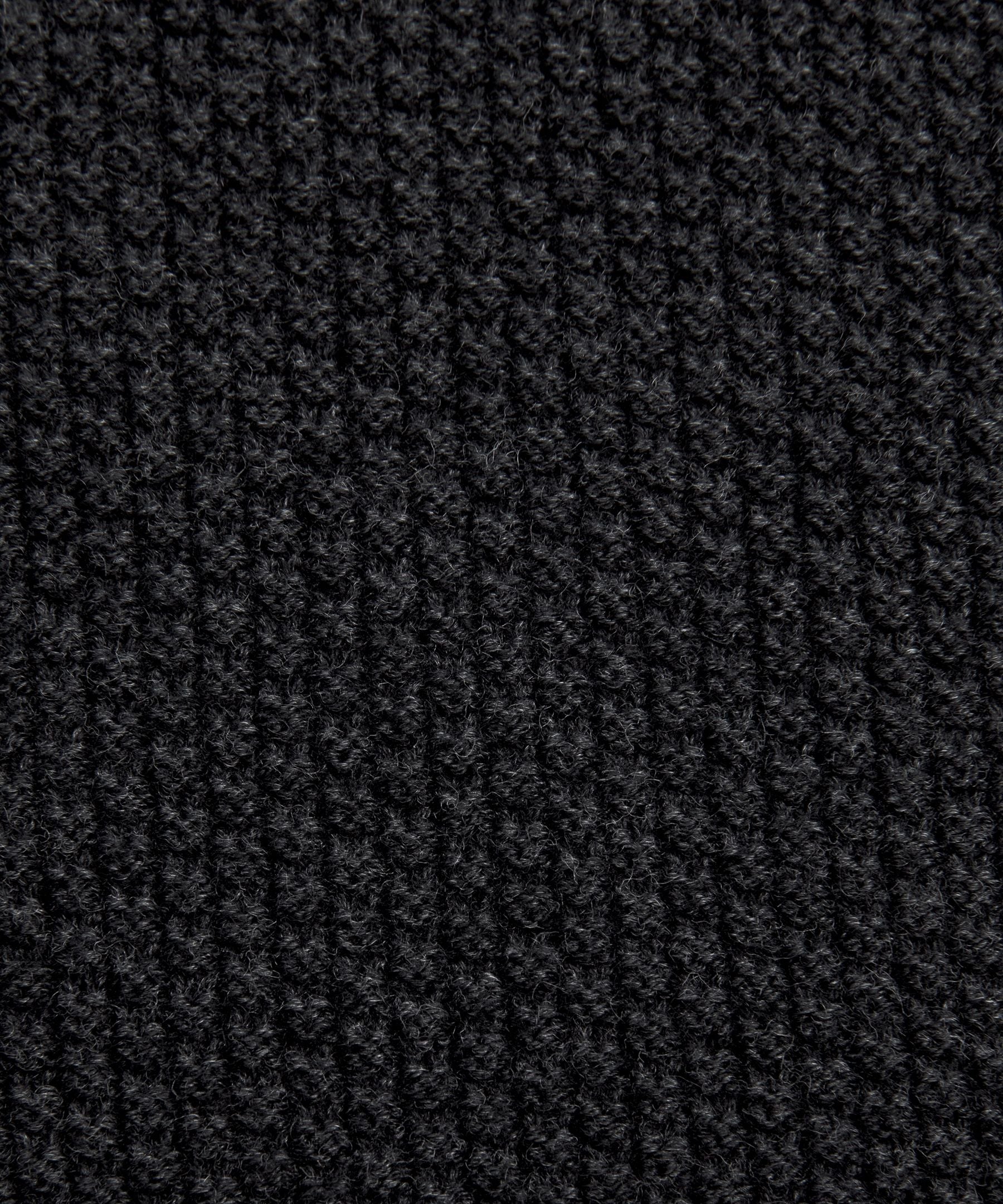 Lululemon Textured Knit Crewneck Sweater Heathered Black