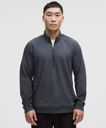 Lululemon Textured Double-Knit Cotton Half Zip