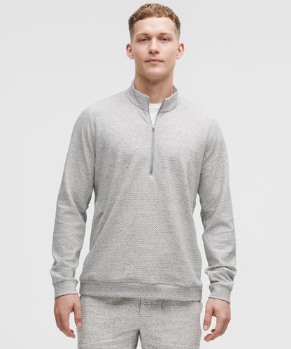 Lululemon Textured Double-Knit Cotton Half Zip