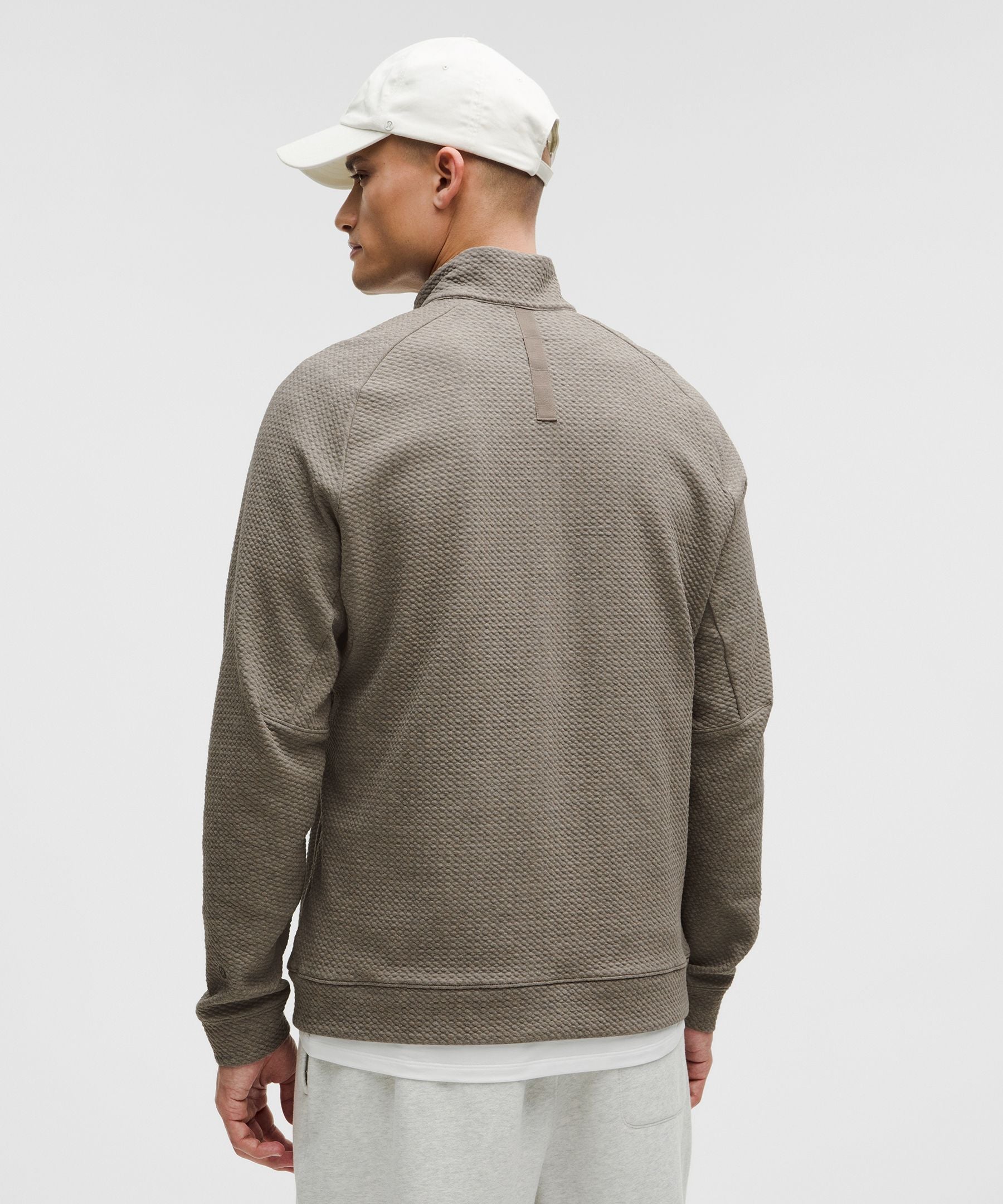 Lululemon Textured Double-Knit Cotton Half Zip