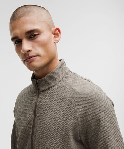 Lululemon Textured Double-Knit Cotton Half Zip