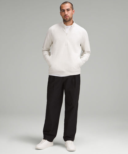 Lululemon Textured Double-Knit Cotton Half Zip
