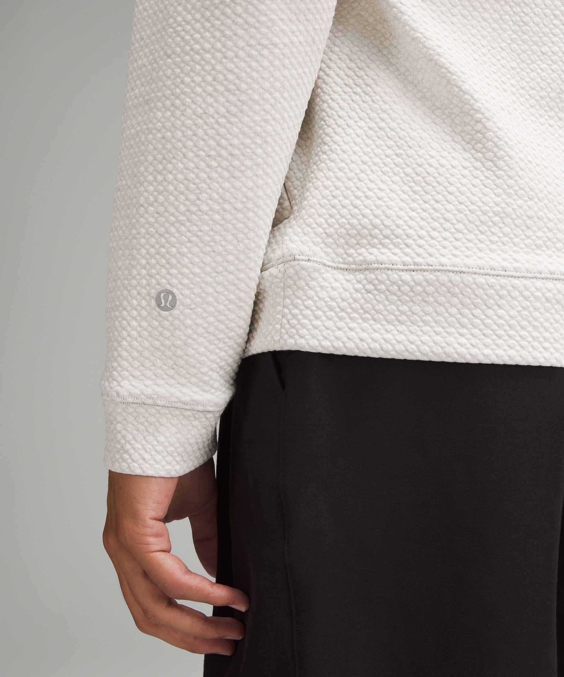 Lululemon Textured Double-Knit Cotton Half Zip