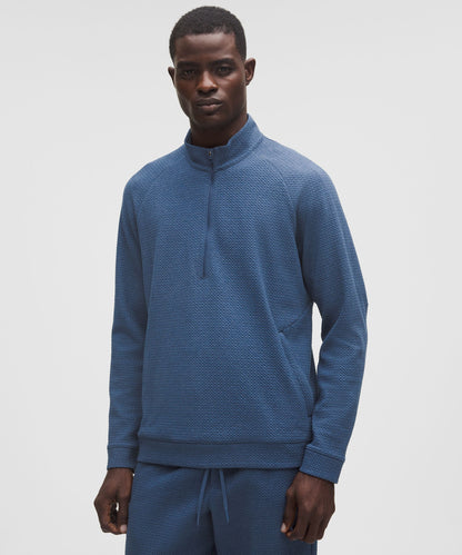 Lululemon Textured Double-Knit Cotton Half Zip