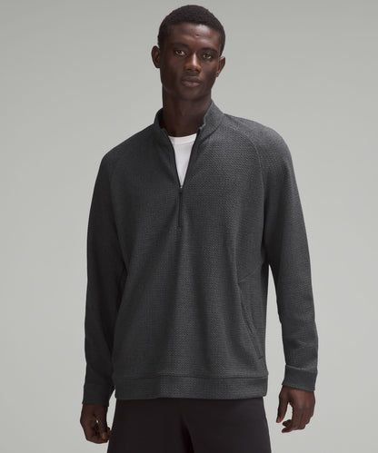 Lululemon Textured Double-Knit Cotton Half Zip