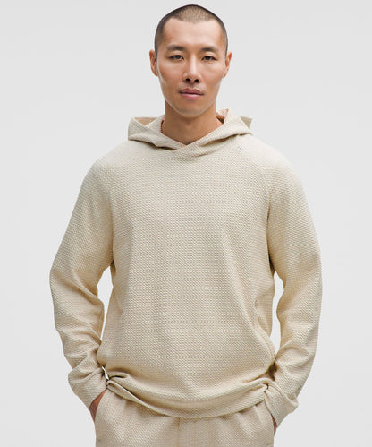 Lululemon Textured Double-Knit Cotton Hoodie Heathered Bone/Black