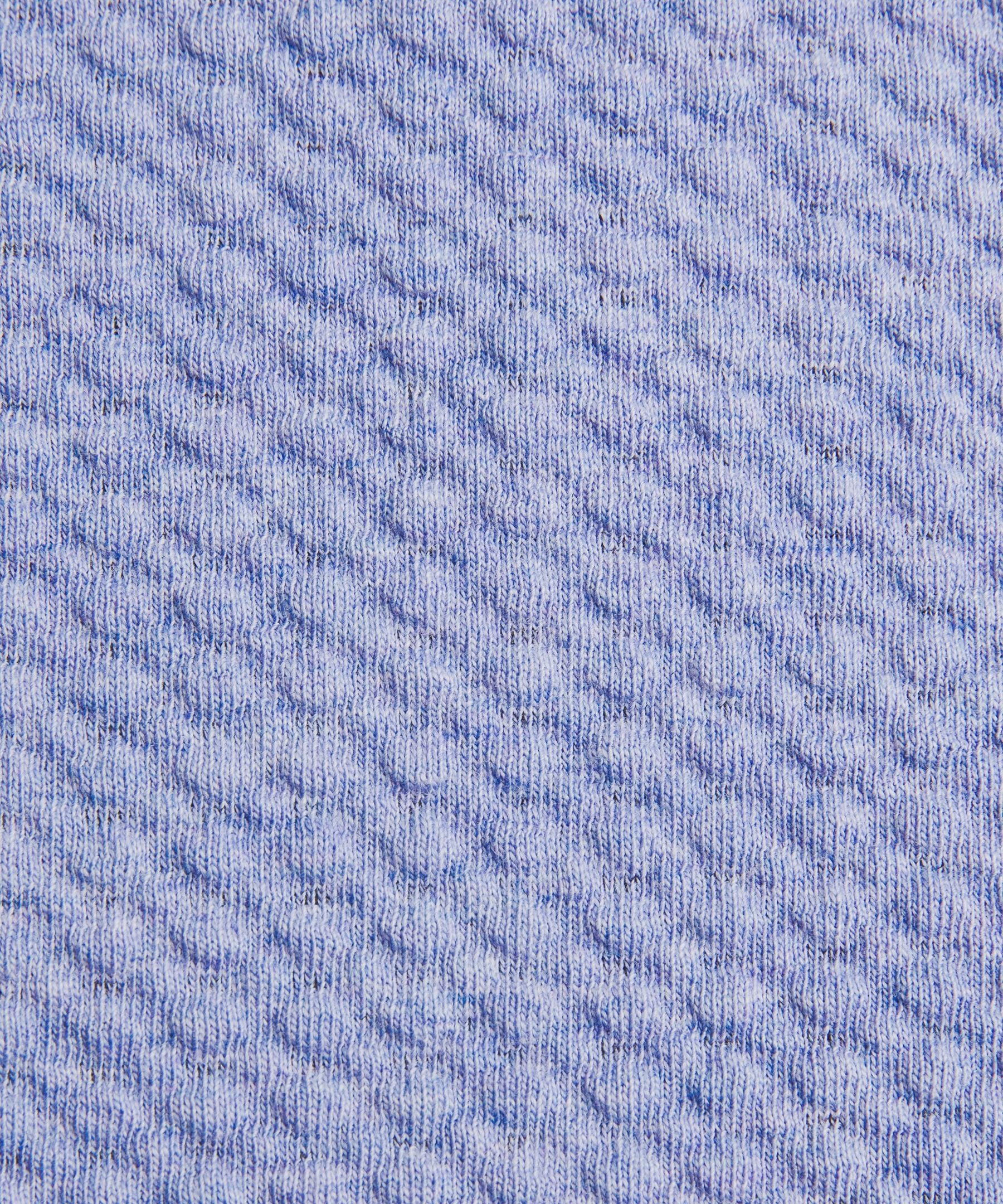 Lululemon Textured Double-Knit Cotton Hoodie Heathered Dusty Lilac/Black