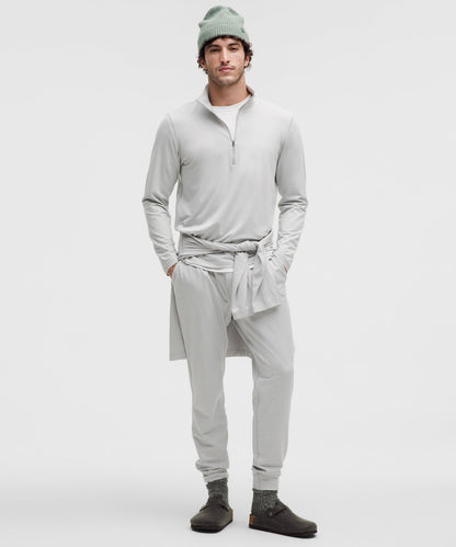 Lululemon Soft Jersey Half Zip Heathered Vapor/Heathered Silver Drop