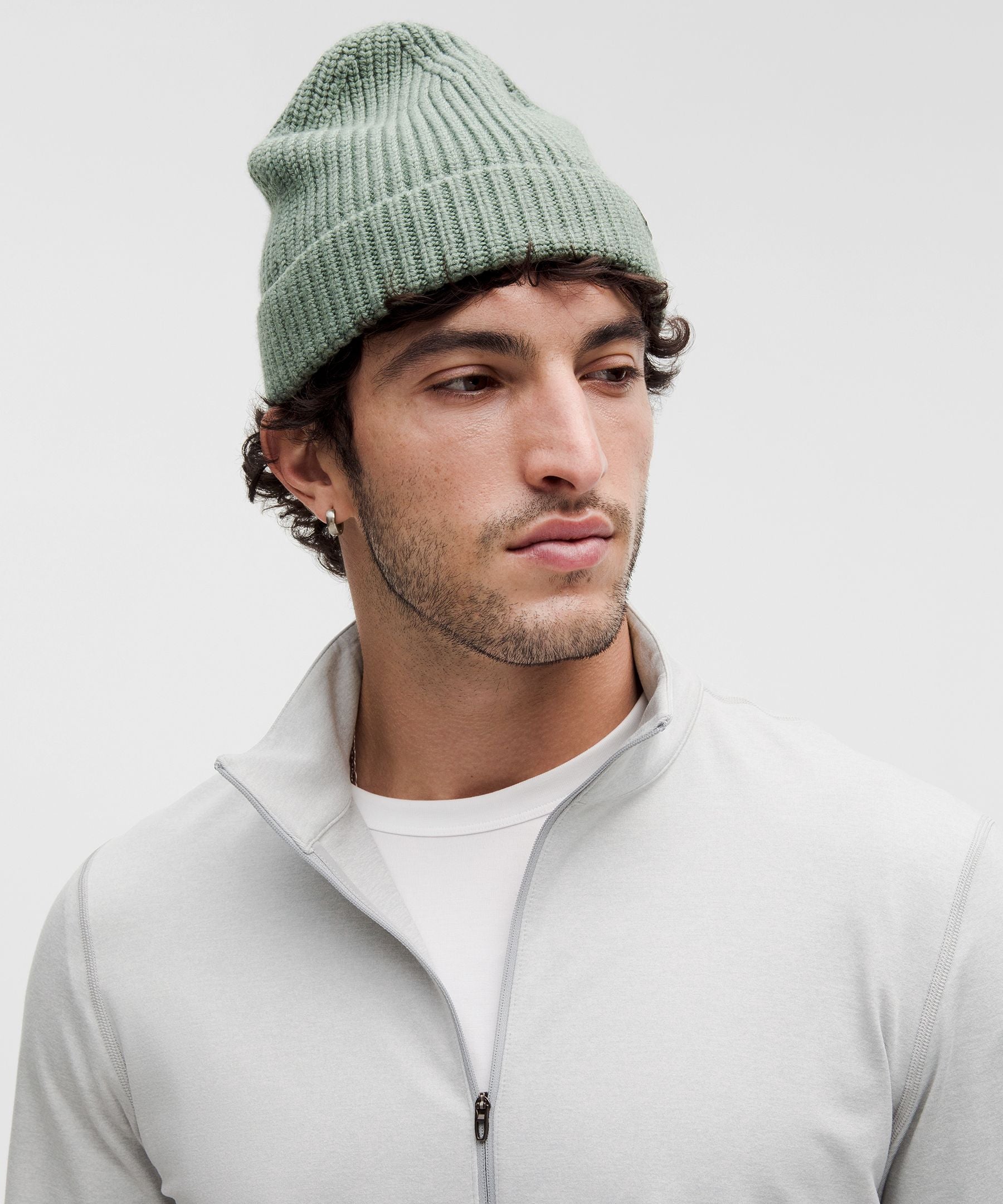 Lululemon Soft Jersey Half Zip Heathered Vapor/Heathered Silver Drop
