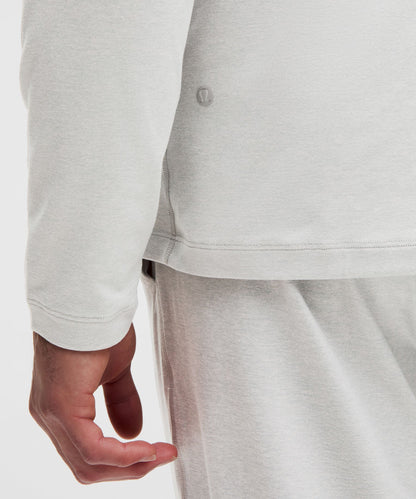 Lululemon Soft Jersey Half Zip Heathered Vapor/Heathered Silver Drop