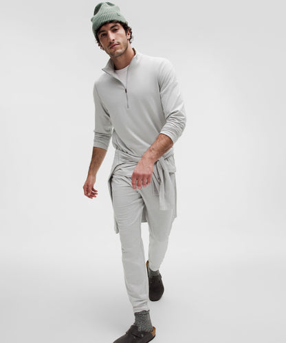 Lululemon Soft Jersey Half Zip Heathered Vapor/Heathered Silver Drop