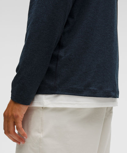 Lululemon Soft Jersey Half Zip Heathered Classic Navy/Heathered True Navy