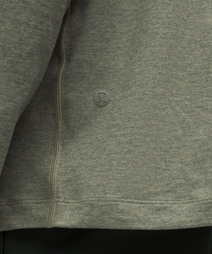 Lululemon Soft Jersey Half Zip Heathered Palm Deco/Heathered Bay Leaf