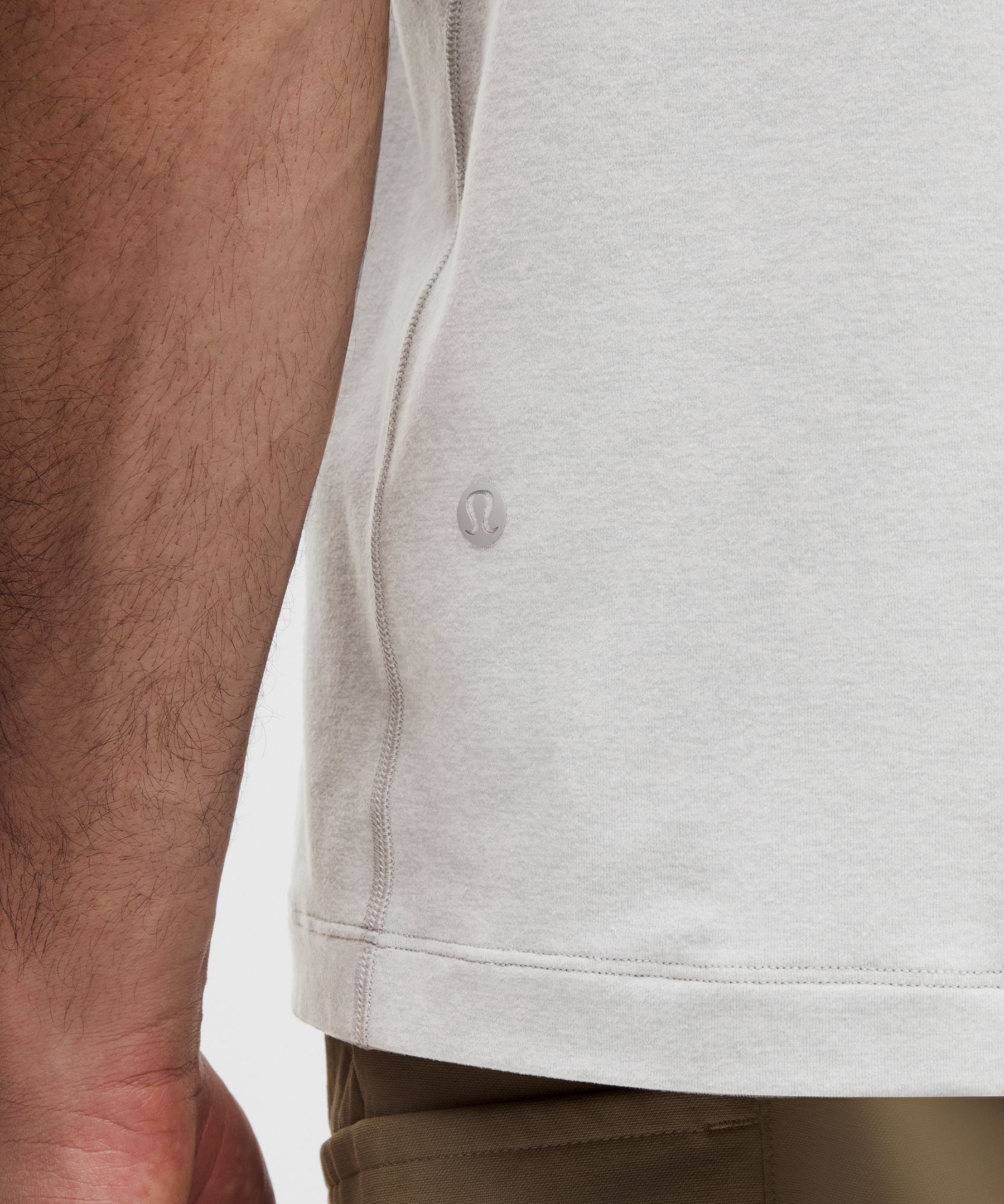 Lululemon Soft Jersey Short-Sleeve Shirt Heathered Vapor/Heathered Silver Drop